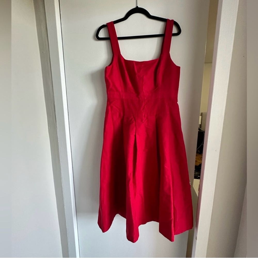 🌹NWT J.Crew Sz8 Vibrant Red Dress
